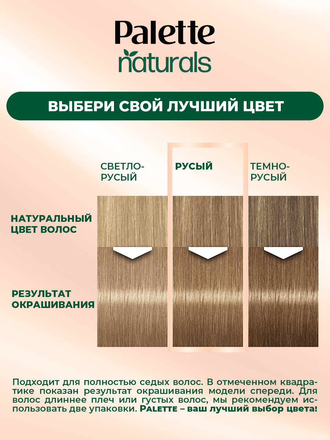 Краска для волос Henkel Palette PNC 8-0, светло-русый, 140 мл — фото 1