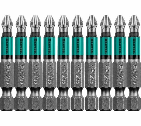 Биты KRAFTOOL Optimum Line PH2 50 мм 10 шт. 26122-2-50-10