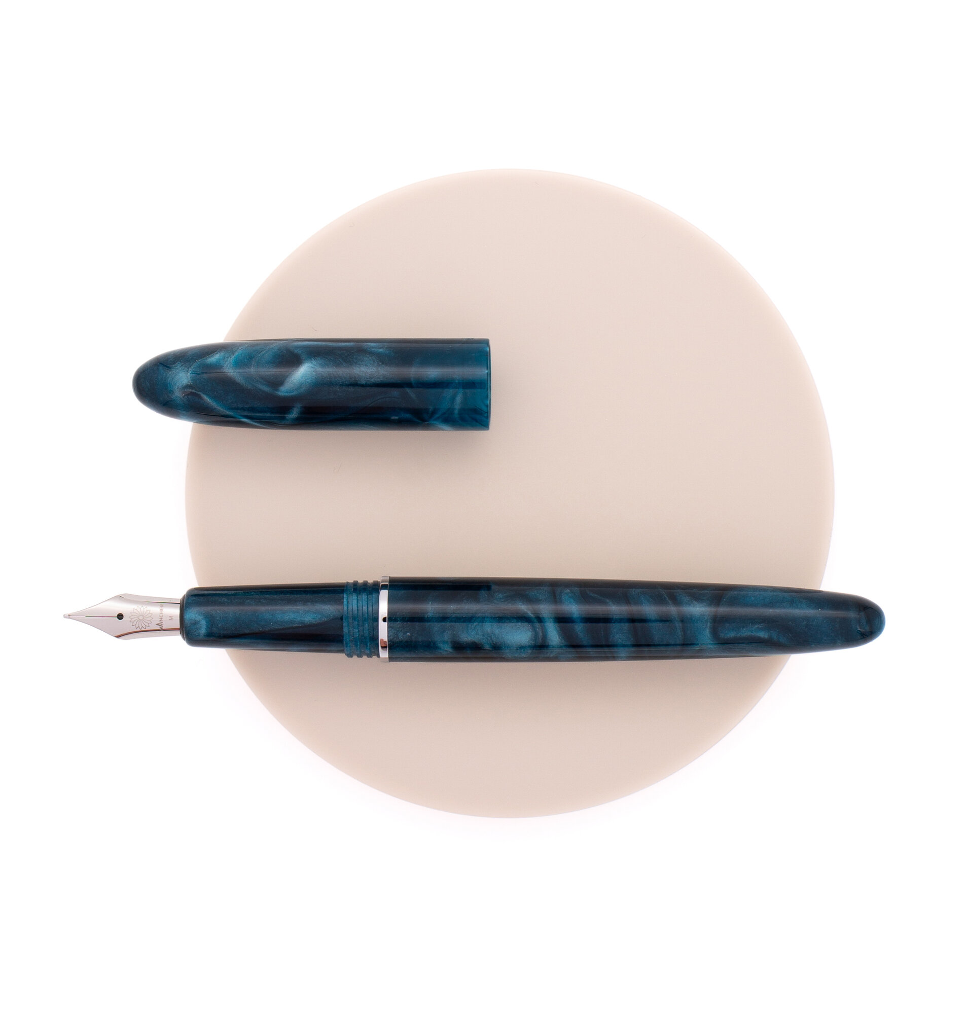 Перьевая ручка WANCHEN Mofu Blueberry с пером M черничная (Mofu-Blueberry)