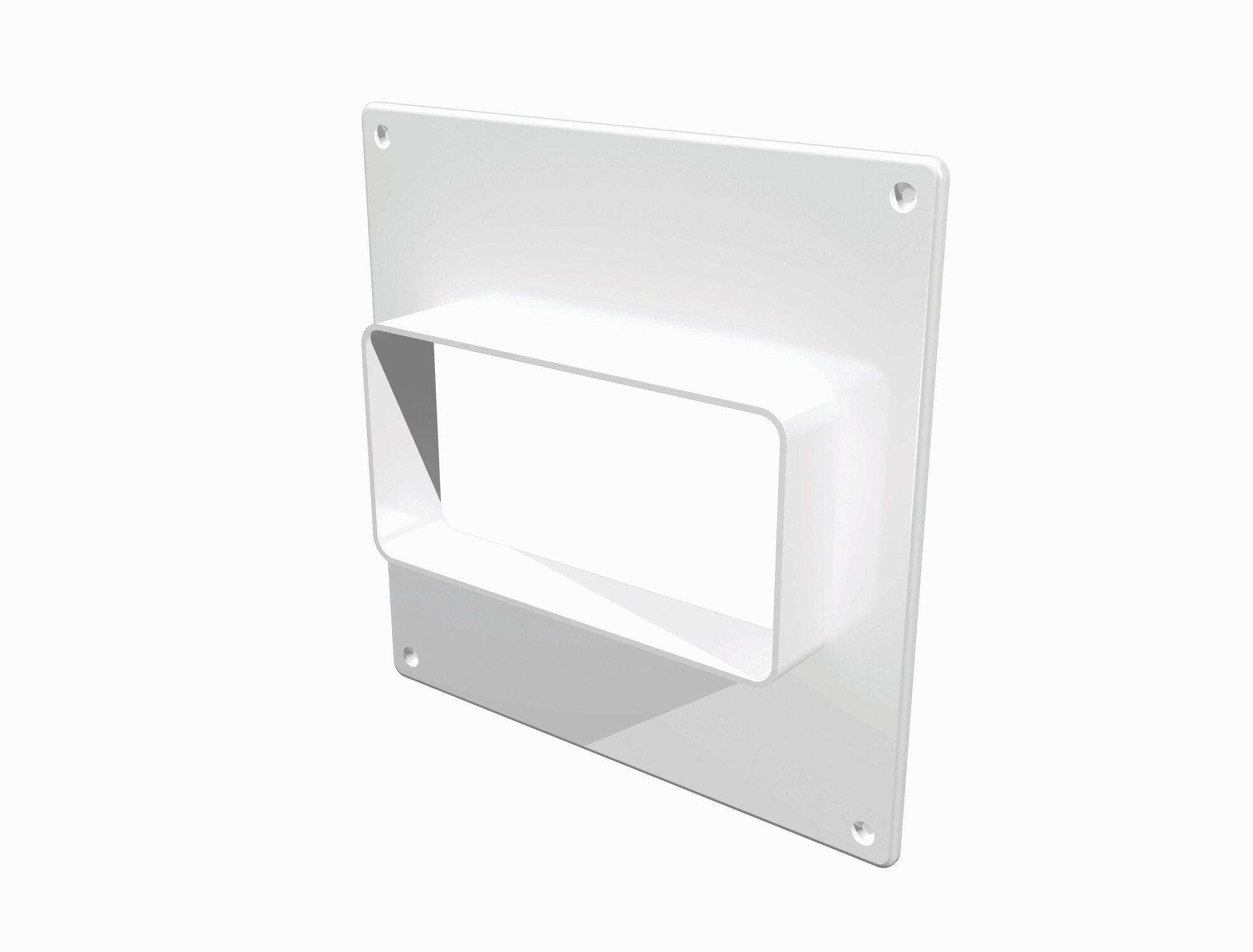 Площадка торцевая ERA пластиковая 150х150 мм фланец 55х110 мм