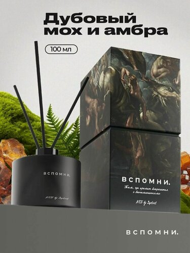 Изображение товара Диффузор для дома Вспомни с палочками парфюмированный 100 мл Дубовый мох и Амбра