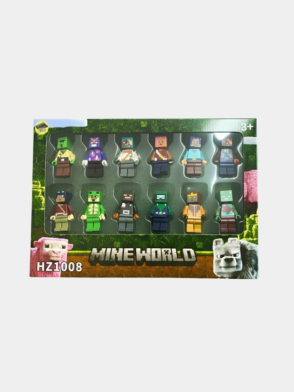 Набор фигурок MineWorld (аналог Minecraft), 12 шт, для детей 3+ — фото 1