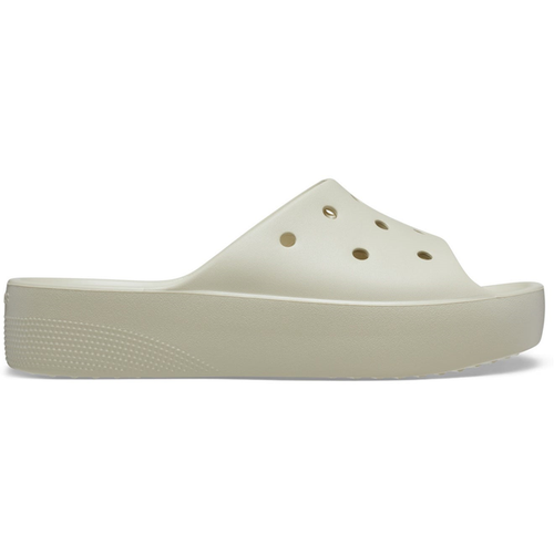 Шлепанцы Crocs Classic Platform Slide, , размер W8 US, бежевый