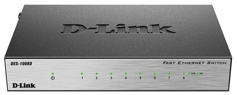 Коммутатор (свитч) D-Link (DES-1008D)