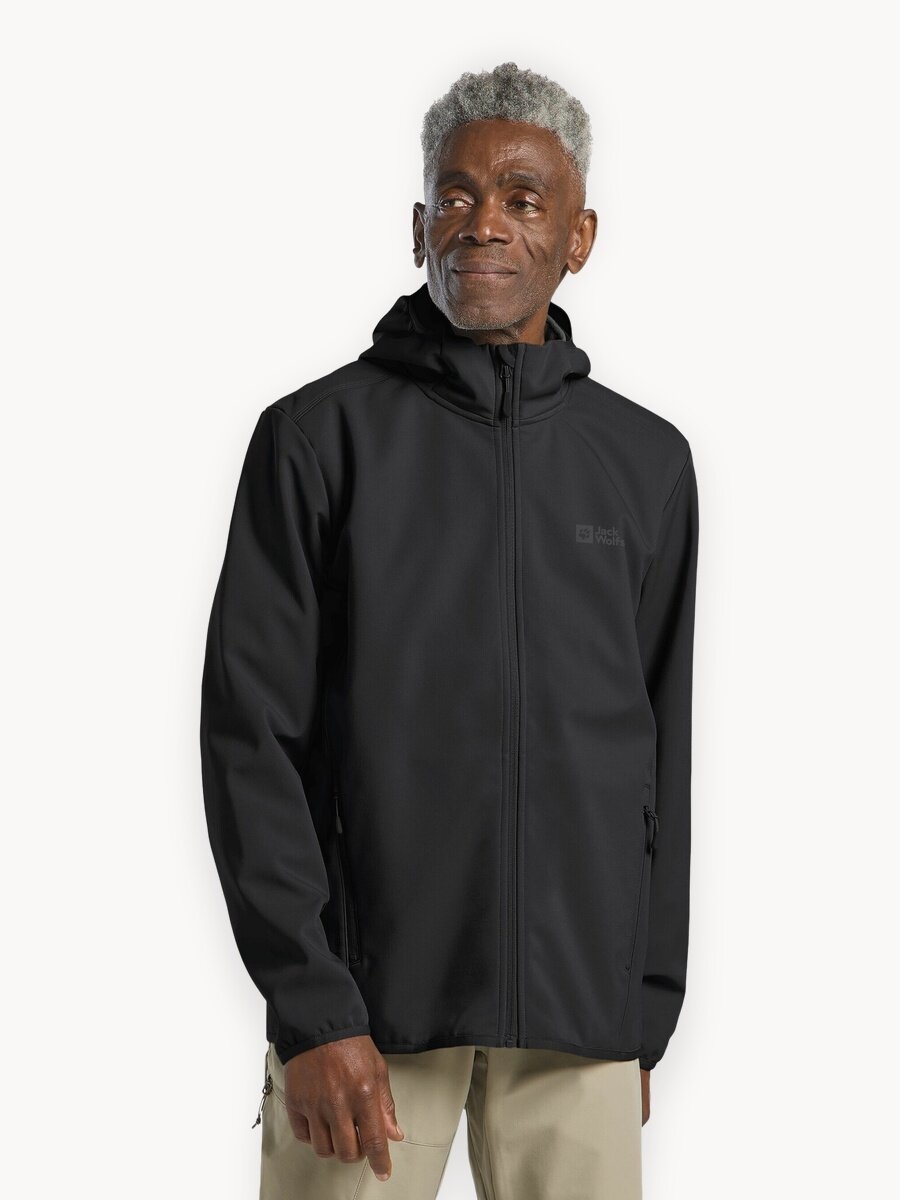 Куртка Jack Wolfskin Bornberg Hoody, размер L, чёрный