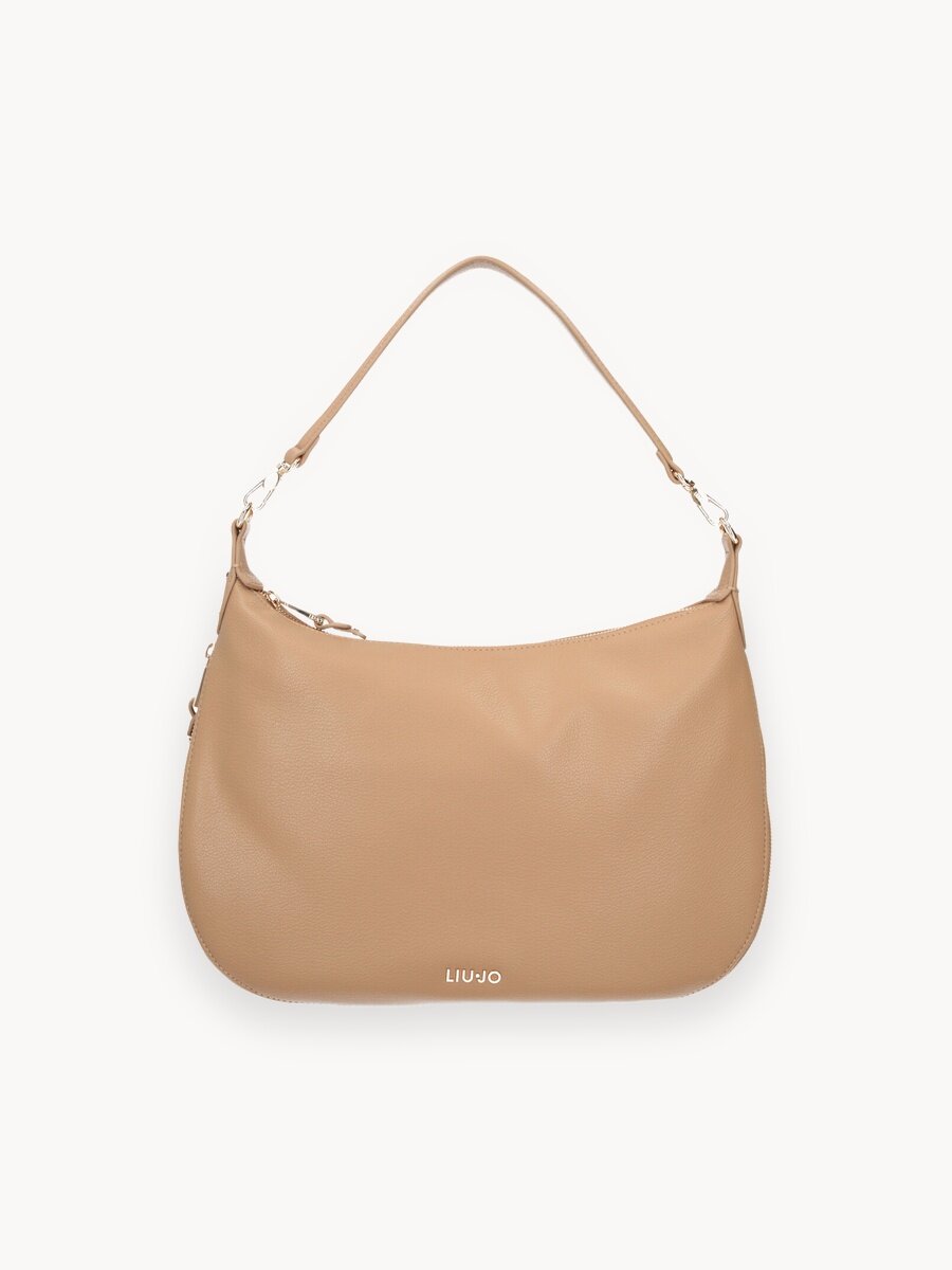 Сумка хобо LIU JO, фактура зернистая, бежевый
