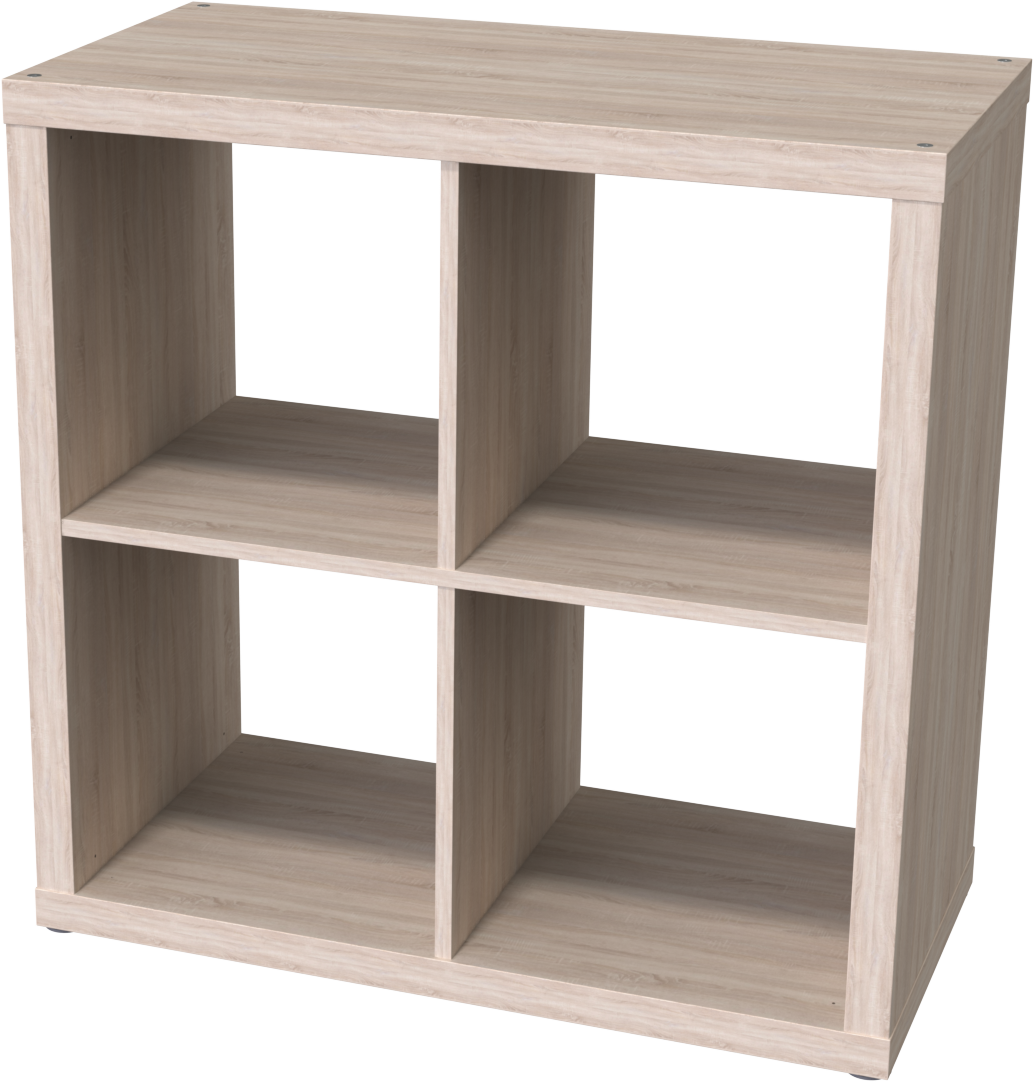 фото Стеллаж 4 ячейки, Белый, 77x77х38 см. Фора 4 (Kallax IKEA)