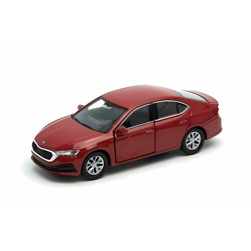 Модель машины Welly 1:38 Skoda Octavia IV 43806 красный машинка welly 1 38 skoda octavia iv цвета в ассортименте 43806w