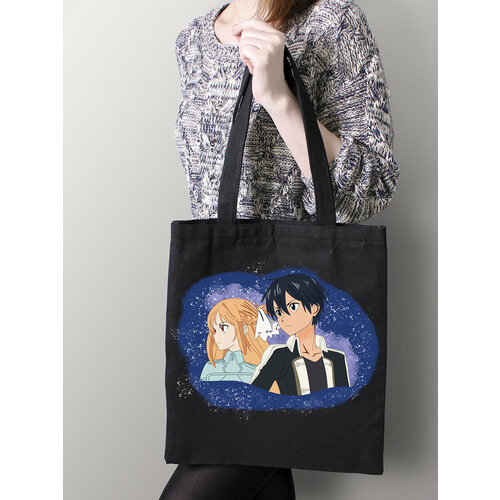 фото Сумка шоппер just4you, черный, синий