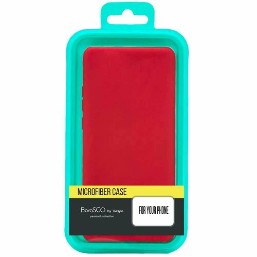 чехол накладка borasco samsung galaxy a04s microfiber черный BoraSCO Чехол-накладка Microfiber Case для Samsung Galaxy A20s SM-A207FN (red)