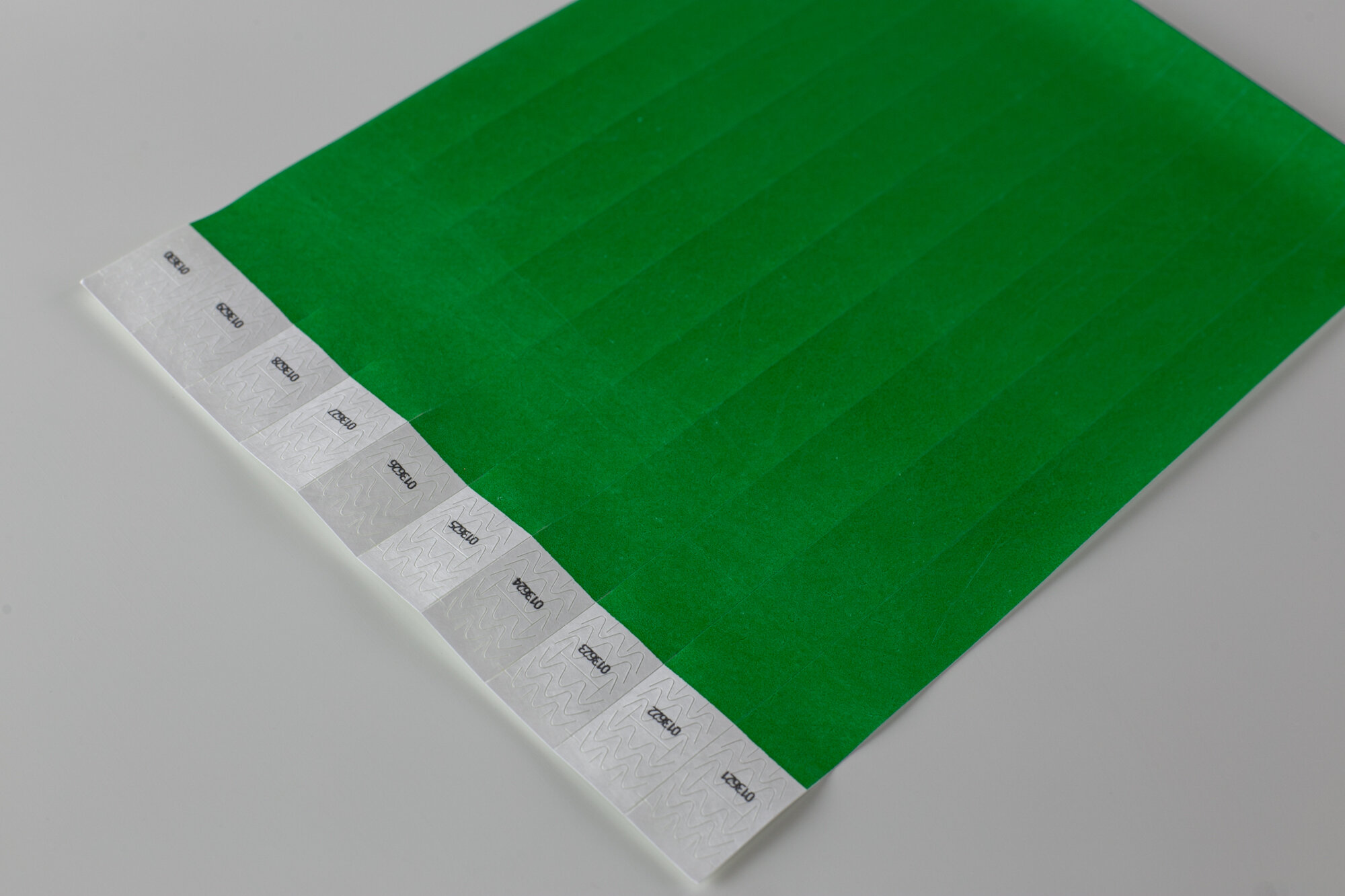 Бумажный браслет TYVEK, 100 шт, зеленый