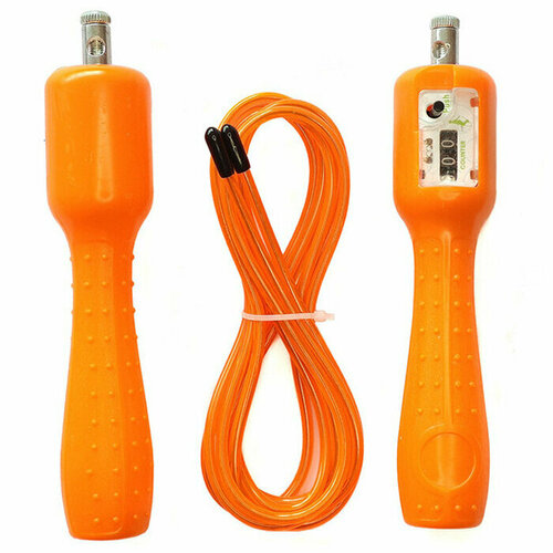 Скакалка SPORTEX со счетчиком 2. 8 м. (E32659) (оранжевый) скакалка со счетчиком пластик пвх 2 8 м х 4 2 мм 4 цвета silapro
