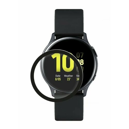 Защитное стекло на Часы Samsung Galaxy Watch Active (SM-500)/Watch Active 2, 40 mm, черное защитное противоударное стекло mypads на samsung galaxy s8 active sm g892a с олеофобным покрытием