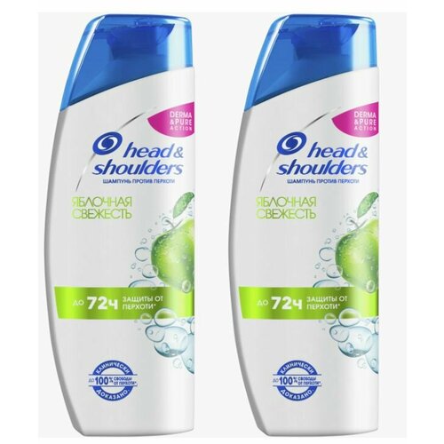 Head & Shoulders шампунь, Яблочная свежесть, 400 мл, 2 уп