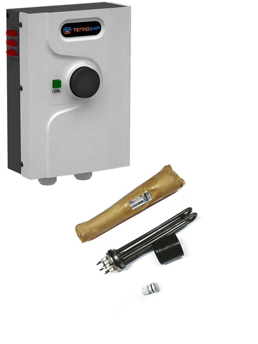 фото Комплект для подключения котлов "Теплодар" ТЭНБ 6" 6 кВт G 1 1/2" Новотон-Теплодар