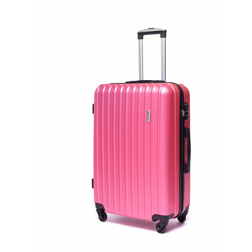 Чемодан Lacase, 50 л, размер S, розовый