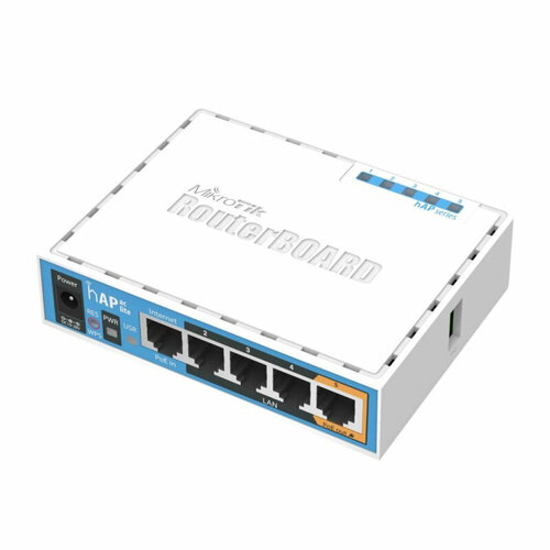 Маршрутизатор Wi-fi MikroTik hAP ac Lite RB952Ui-5ac2nD, AC750, USB, PoE точка доступа mikrotik rb952ui 5ac2nd