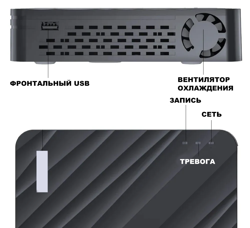 IP Видеорегистратор H.265 Max 8 МП / 9 каналов IP камер Digital Video Recorder / NVR