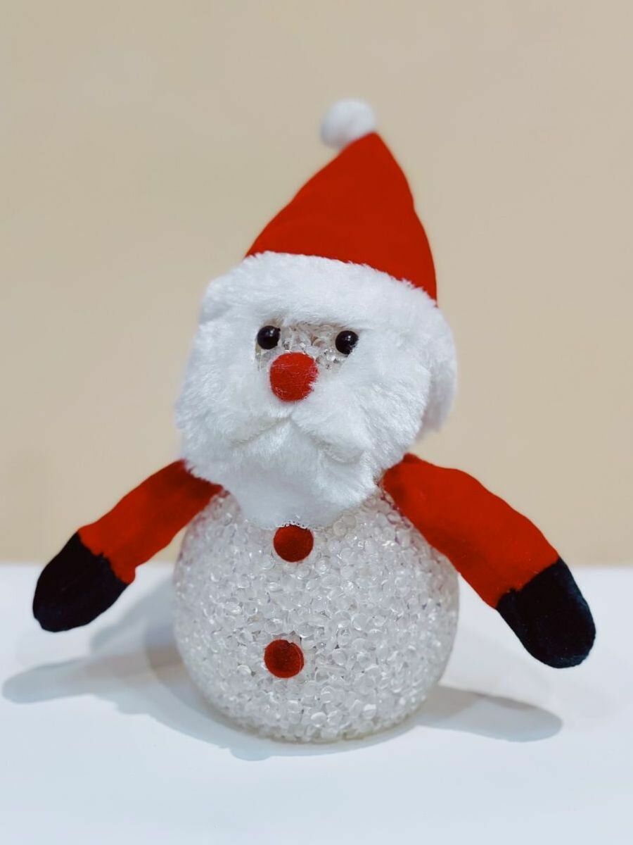 Рождественское украшение Дед Мороз 12,5см с LED, арт.27010-1