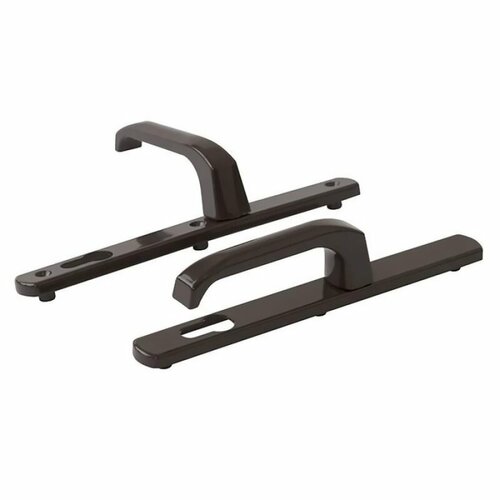 Нажимной гарнитур ТИС межосевое расстояние 92 мм квадратная планка 25х242 мм коричневый 1654 880₽