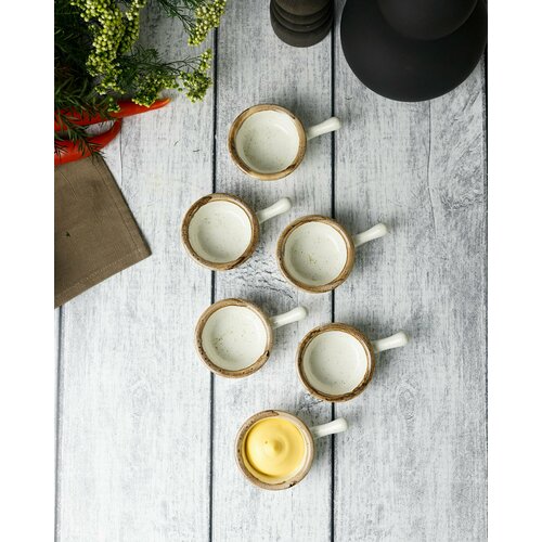 Набор соусников Porland Seasons 50 мл, 6 шт, бежевый, фарфор