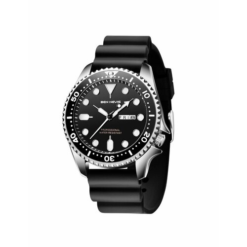 фото Наручные часы ben3017black, черный, серебряный ben nevis