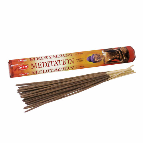 Упаковка Благовоние HEM 6 гр Медитация Meditation благовоние satya 15 гр йога медитация yogic meditation упаковка 12 шт