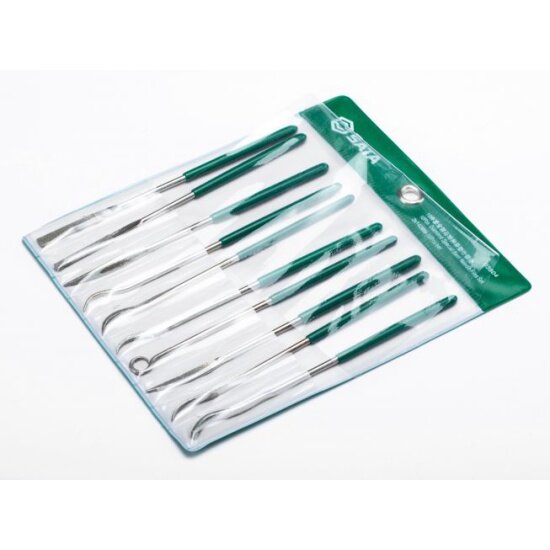 фото Набор специальных алмазных надфилей нестандартной формы SATA 03804, 10 предметов