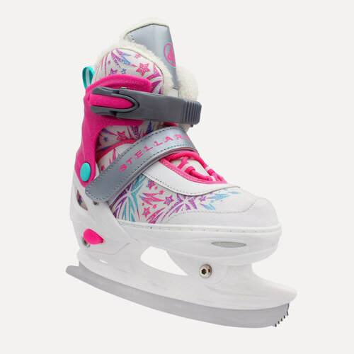 Изображение товара Раздвижные коньки Rgx Ac-sk5500 Pink с блестками (внутри мех) размер XS (25-28)