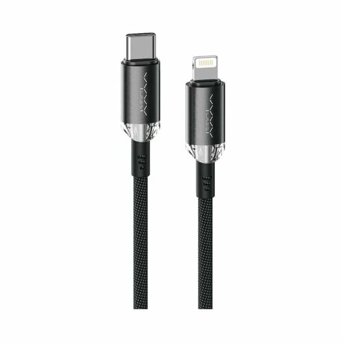 Кабель Vyvylabs Crystal Series Fast Charging Data Cable Type-C to Lightning 30W 1m VCSCL02 Black аксессуар luazon lightning type c 2а 1m black 4644693