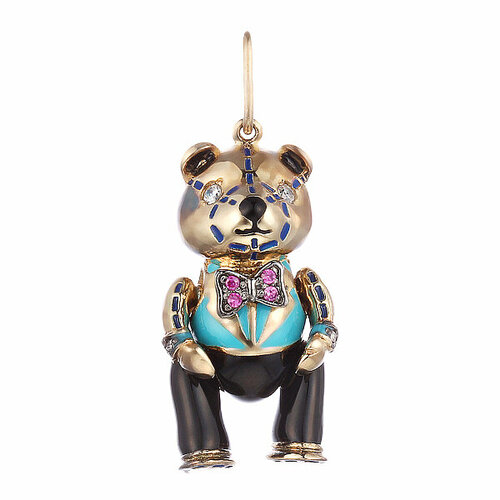 фото Подвеска element47, серебро, 925 проба, рубин синтетический