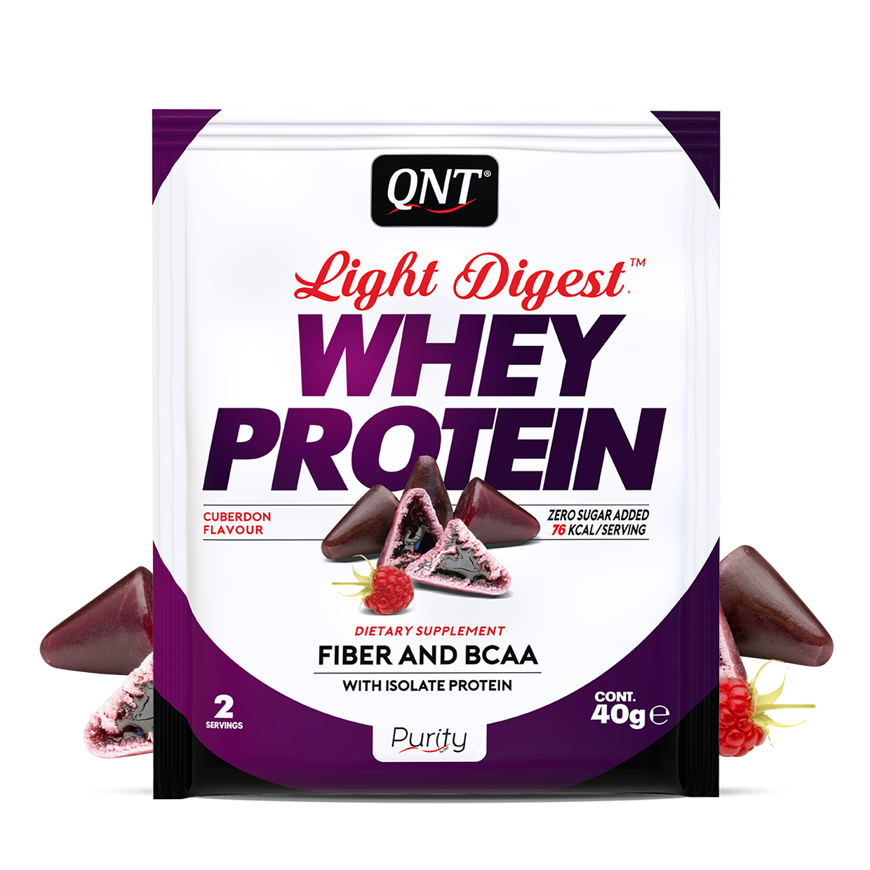 QNT Light Digest Whey Protein / Лайт Дайджест Вей Протеин" 40г Кьюбердон