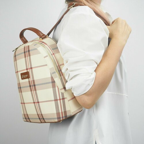 фото Рюкзак женский beverly hills polo club, в клетку bh-3323-cu