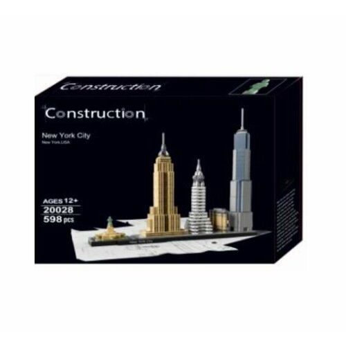 Конструктор Lepin 20028 Архитектура Нью-Йорк 598 деталей конструктор lego architecture 21028 нью йорк