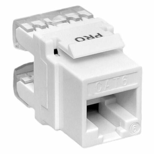 Модуль Keystone RJ45 кат6 неэкранир 110 IDC 180град бел TERACOM PRO EKF TRP-KSTN-180D-6UTP-WH 163₽