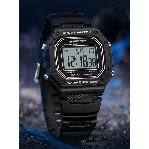 фото Наручные часы sanda, серый, черный