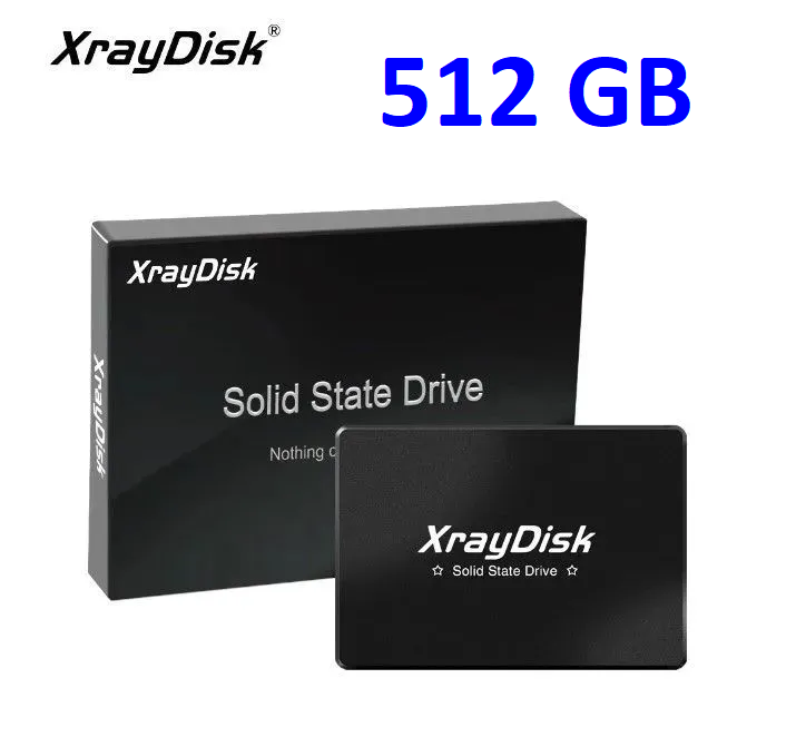 Внутренний накопитель, SSD диск Xraydisk 512 GB, SATA-3, жесткий диск 512 ГБ