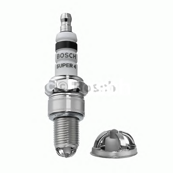 BOSCH 0 242 232 504 (0002 / 0002335600 / 0002335607) свеча зажигания super 4\ audi, bmw, mb, daewoo, , fiat, ford, lada, Opel (Опель)