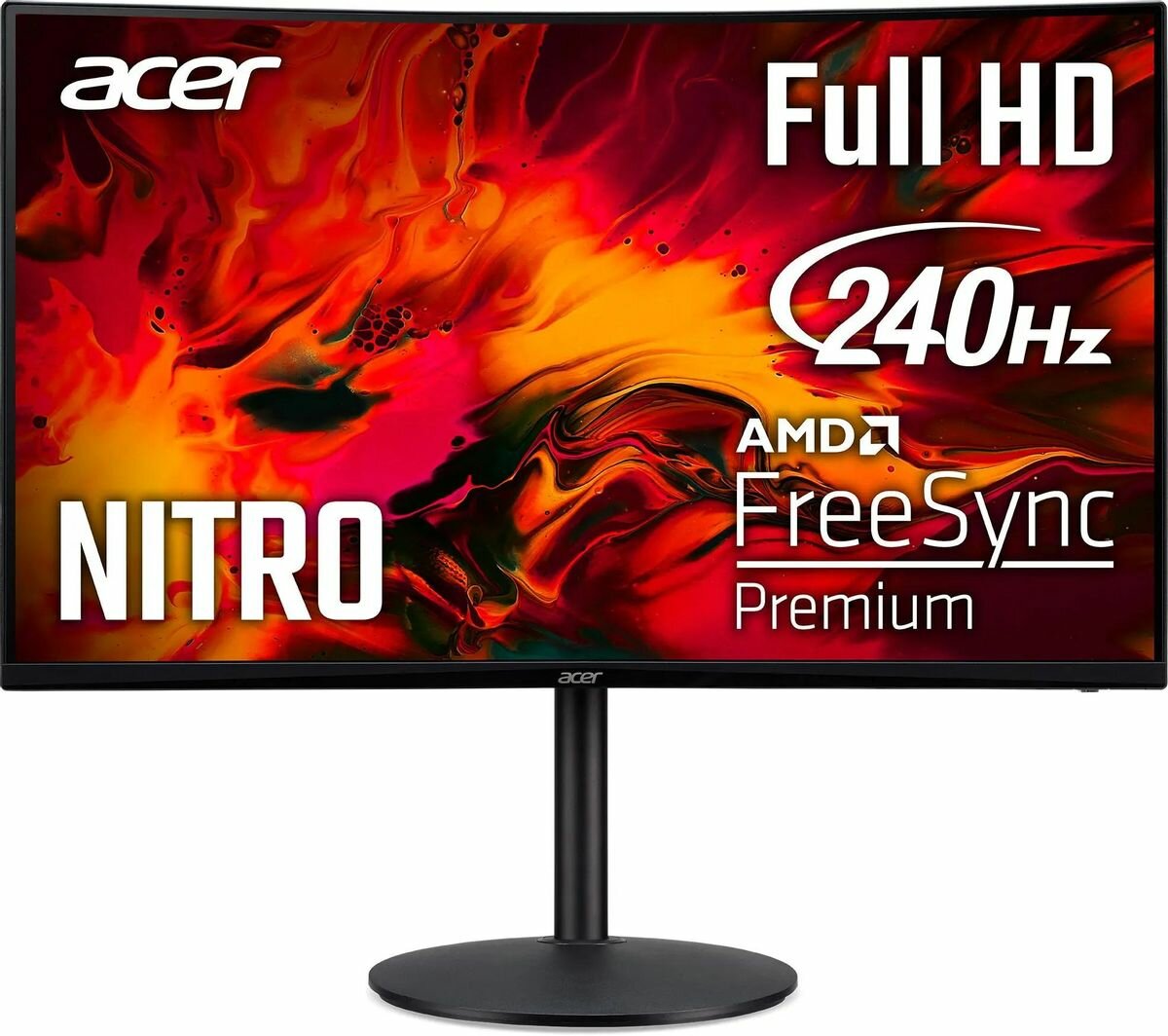 Монитор Acer Nitro XZ320QXbmiiphx 31.5", черный [um. jx0ee. x01]