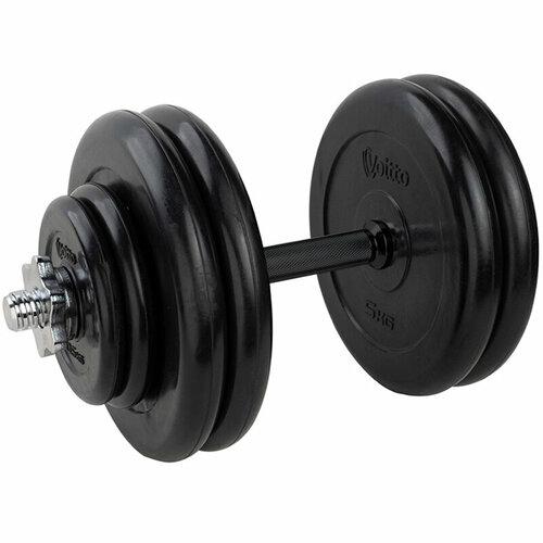 Гантель разборная обрезиненная 25 кг Voitto - d26, Комплектация №1 с обрезиненной ручкой