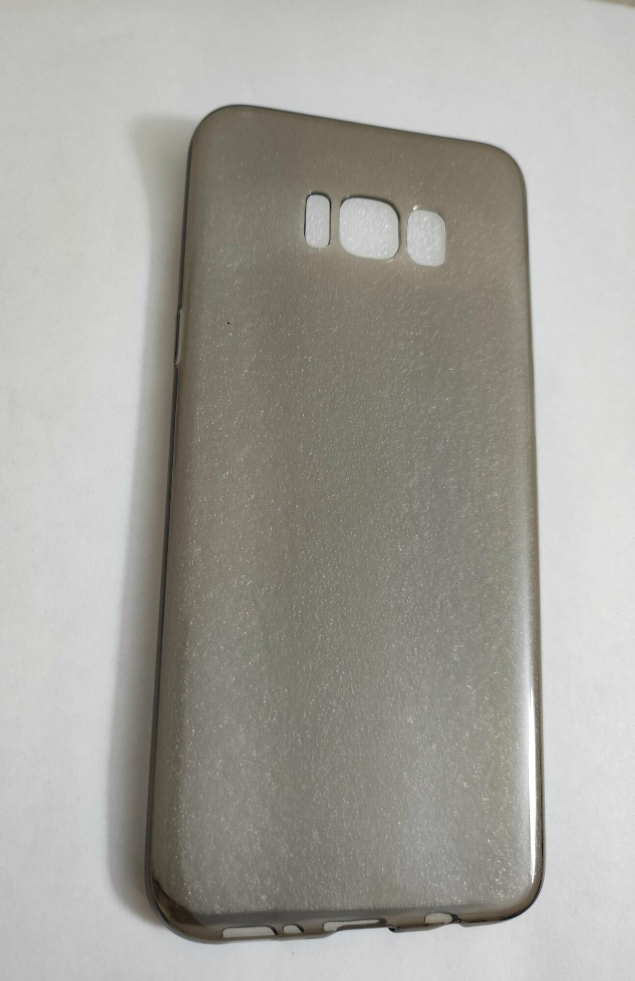 Samsung Galaxy S8 plus, s8+ Силиконовый тёмно-прозрачный чехол для Самсунг галакси с8 плюс, с8+ накладка бампер