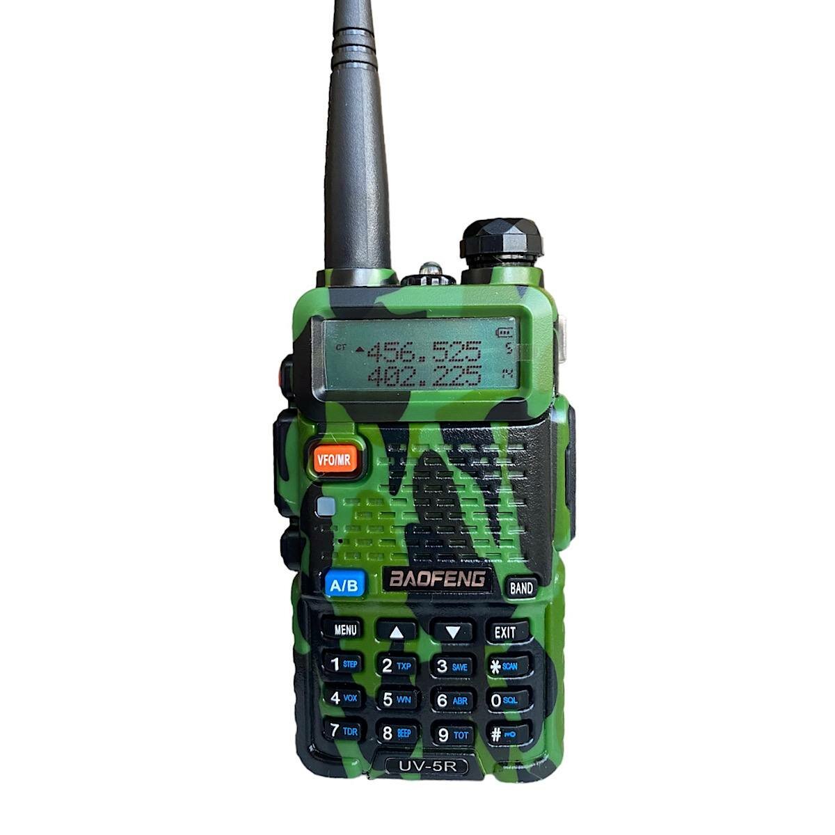 Рация BAOFENG UV-5R 8W зелёный с гарнитурой в комплекте