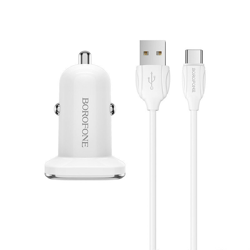 Borofone АЗУ 1USB 3.0A QC3.0 Быстрая зарядка для Type-C Белый - фото №12