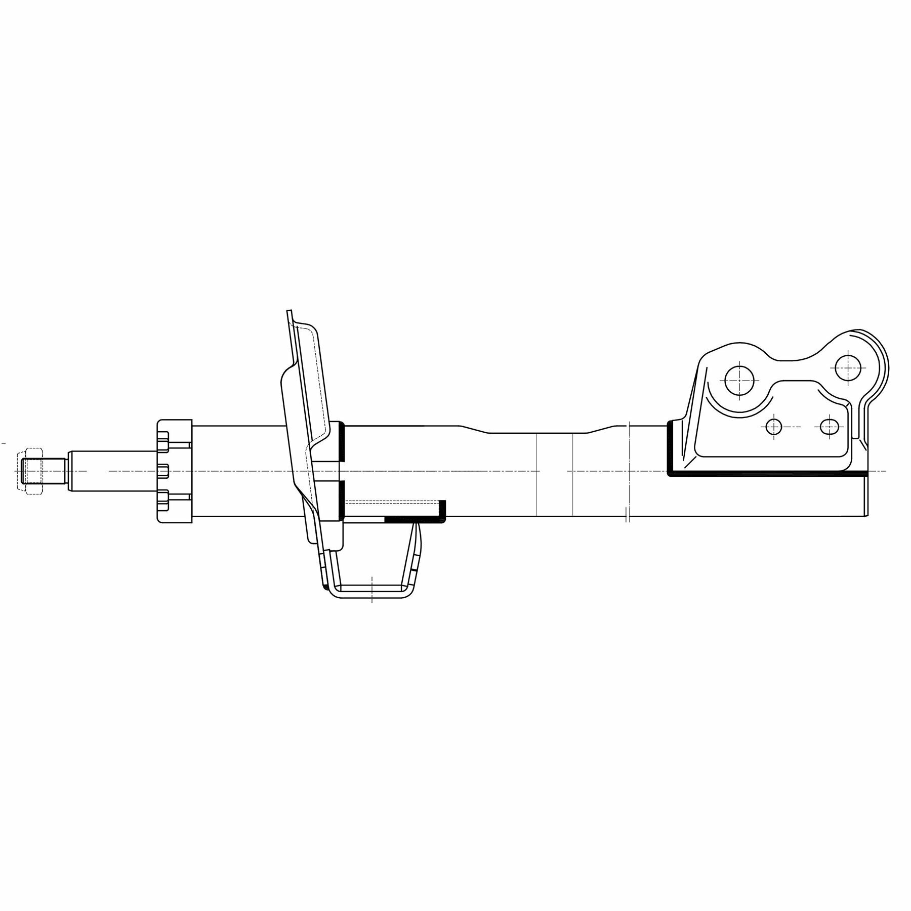 Амортизатор (стойка) передний для автомобиля Mercedes B (W245) (05-) AG 15057 TRIALLI