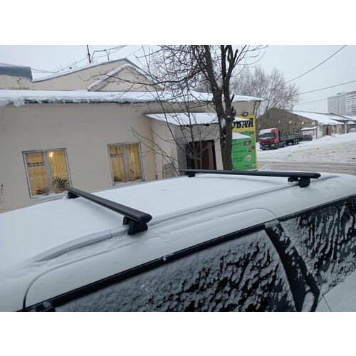 Багажник Cruz (109) на RENAULT KANGOO (I, II) 1997-н. в. черный (аэродинамические поперечины)