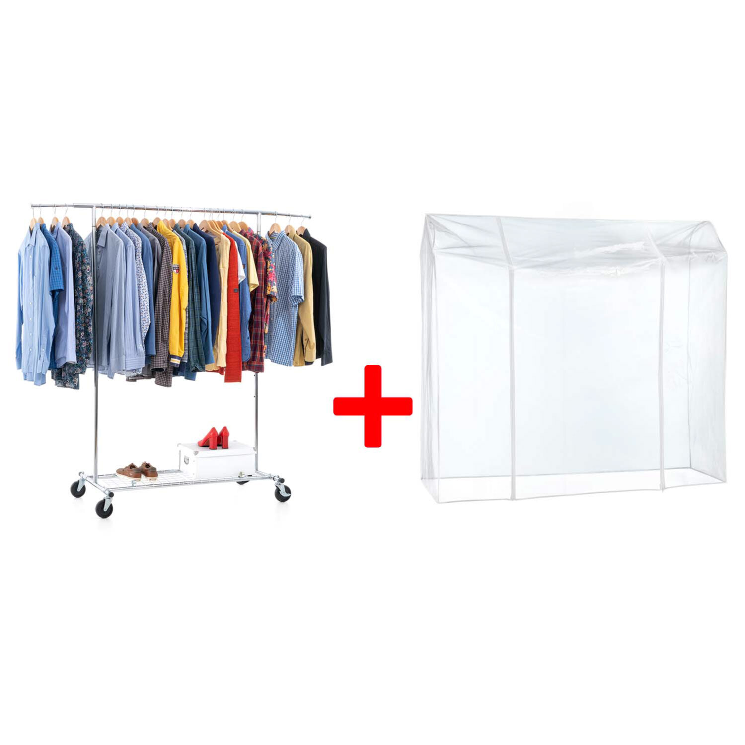 фото Вешалка напольная для тяжелой одежды Tatkraft Duncan + чехол Tatkraft Big