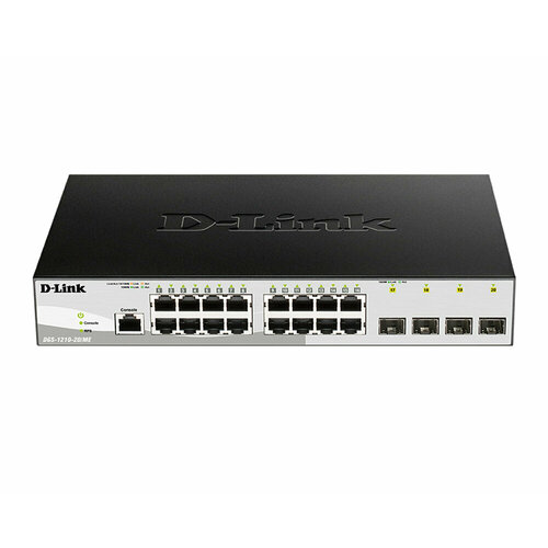 коммутатор d link dgs 1210 20 me b1a 16g 4sfp управляемый Коммутатор D-LINK DGS-1210-20/ME/B1A