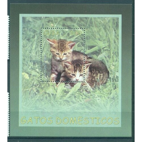 Почтовые марки Куба 2005г. Кошки Кошки, Домашние кошки MNH