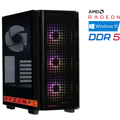 Настольный компьютер RyzenPC GAME 83512431 (AMD Ryzen 5 7500F 3.7 ГГц, AMD A620, 16 DDR5, SSD: 1000 Гб, SSD: 1000 Гб, AMD Radeon RX 7600 8 Гб, WI-FI, Без привода, 750 Вт, DeepCool CG540, Windows 10 Pro) настольный компьютер ryzenpc game 83513031 amd ryzen 5 7500f 3 7 ггц amd a620 32 ddr5 ssd 1000 гб ssd 1000 гб amd radeon rx 7600 8 гб wi fi без привода 750 вт deepcool cg540 windows 10 pro