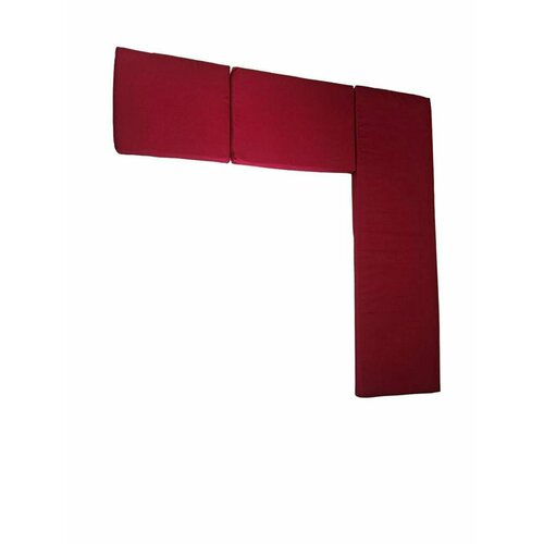 Комплект подушек для углового дивана Альтернатива набор из трех подушек бордового цвета 5660₽